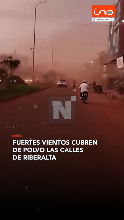 Una intensa polvareda, impulsada por fuertes ráfagas de viento, se registró en Riberalta y dejó varias zonas de la ciudad con escasa visibilidad.