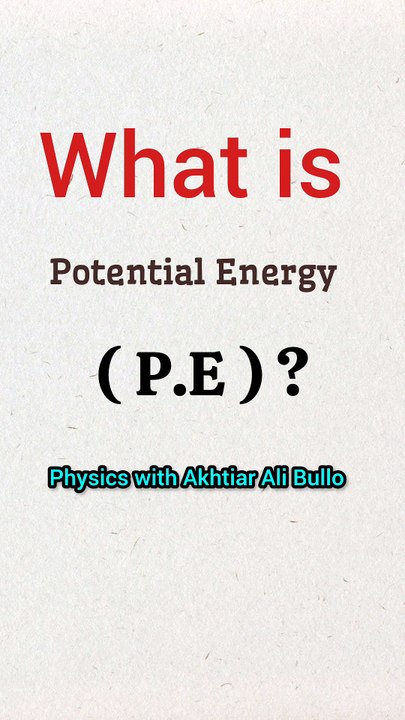 What is potential energy ?