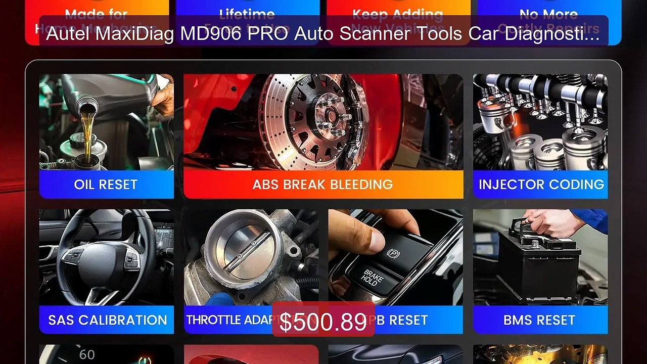 Autel MaxiDiag MD906 PRO Auto Scanner Tools Car...