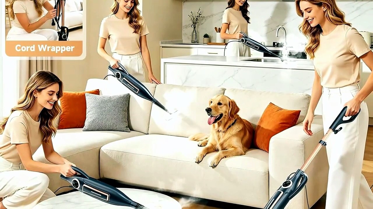 DEVOAC VM6 Scrubbing Steam Mop with Rotating Mop Pads Full Review & Test