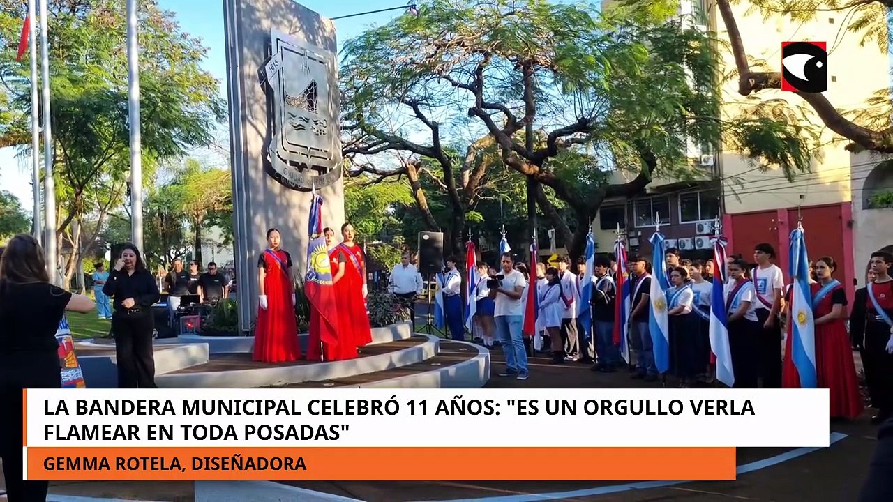 Es un orgullo verla flamear en toda Posadas