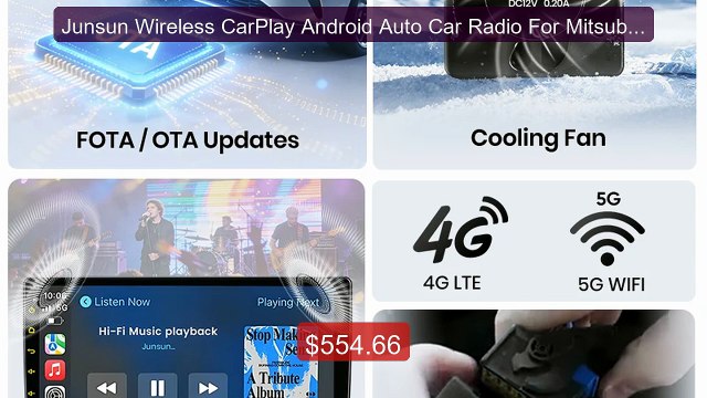 Junsun Wireless CarPlay Android Auto Car Radio For Mitsubishi Outl... Best Deal 2026 | Shop Now!