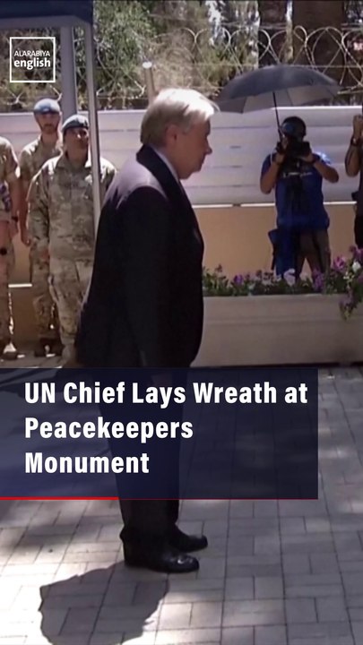 UN Chief Lays Wreath at Peacekeepers Monument