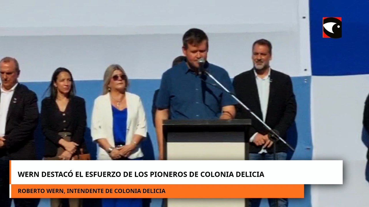 Wern destacó el esfuerzo de los pioneros de Colonia Delicia