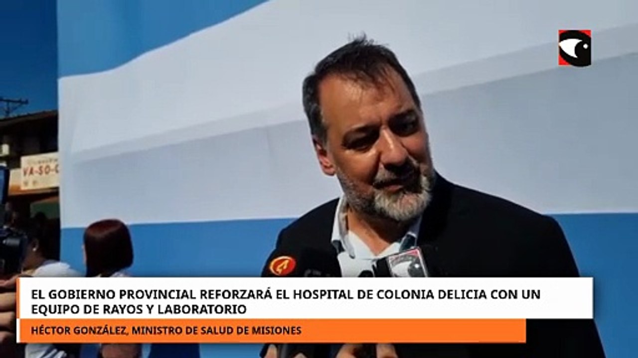 El Gobierno provincial reforzará el hospital de Colonia Delicia con un equipo de rayos y laboratorio