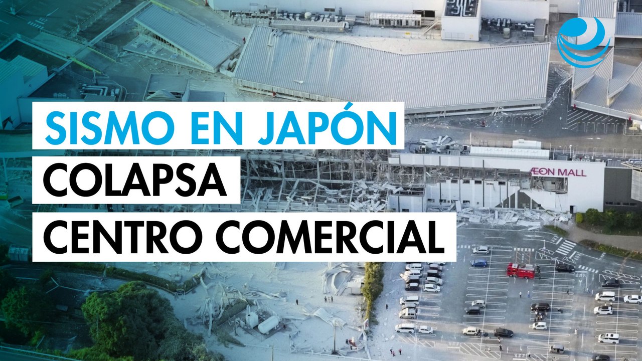 Colapsa un centro comercial tras terremoto de magnitud 7.1 en Japón