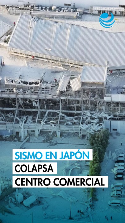 Colapsa un centro comercial tras terremoto de magnitud 7.1 en Japón