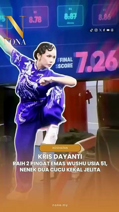 Kris Dayanti Raih 2 Pingat Emas Wushu, Nenek Cucu 2 Kekal Jelita