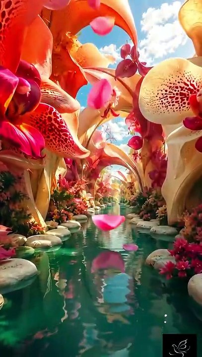The Floral River | Cinematic Botanical Fantasy in 4K