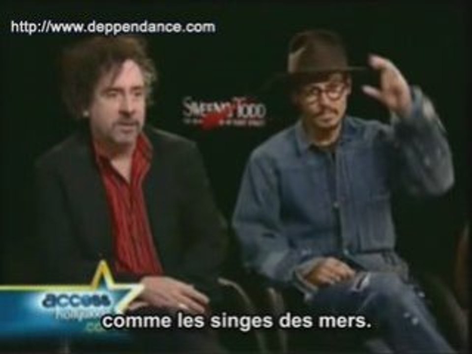 Access Hollywood Interview Johnny Depp & Tim Burton VOSTFR
