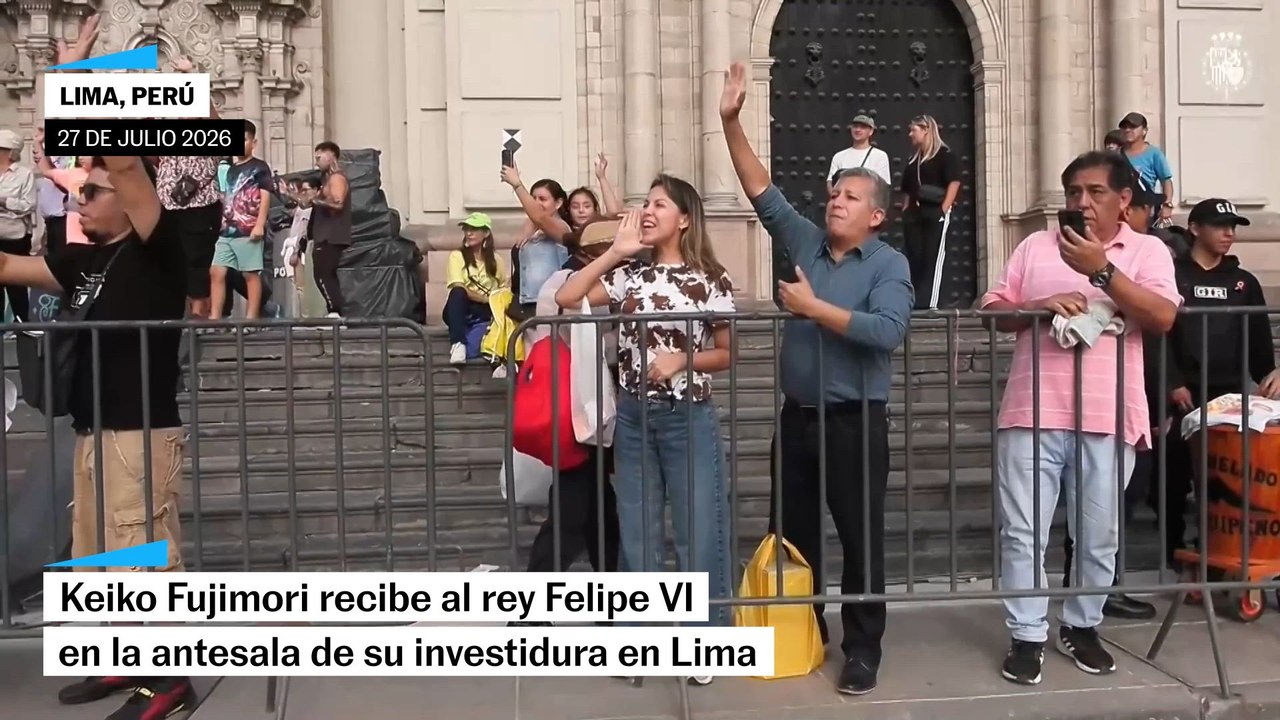 Fujimori recibe al rey Felipe VI en la antesala de su investidura