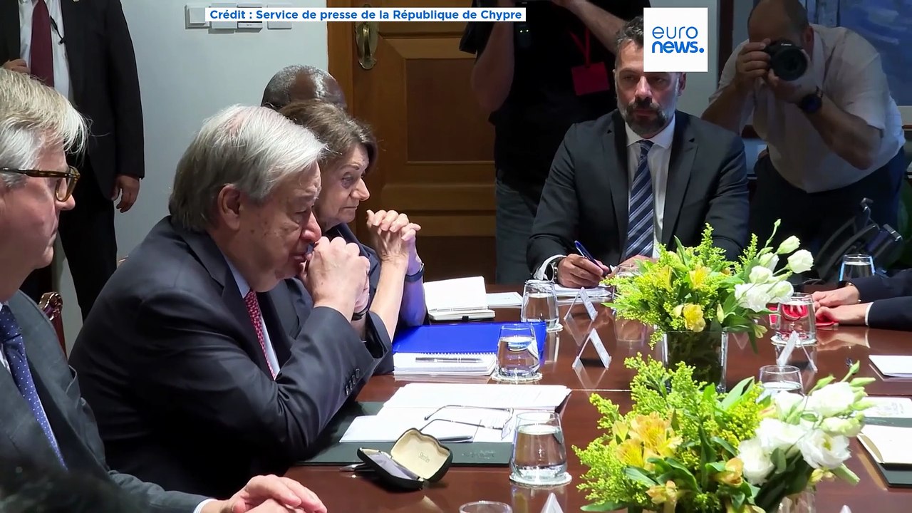 En visite à Chypre, António Guterres rencontre les dirigeants grec et turc