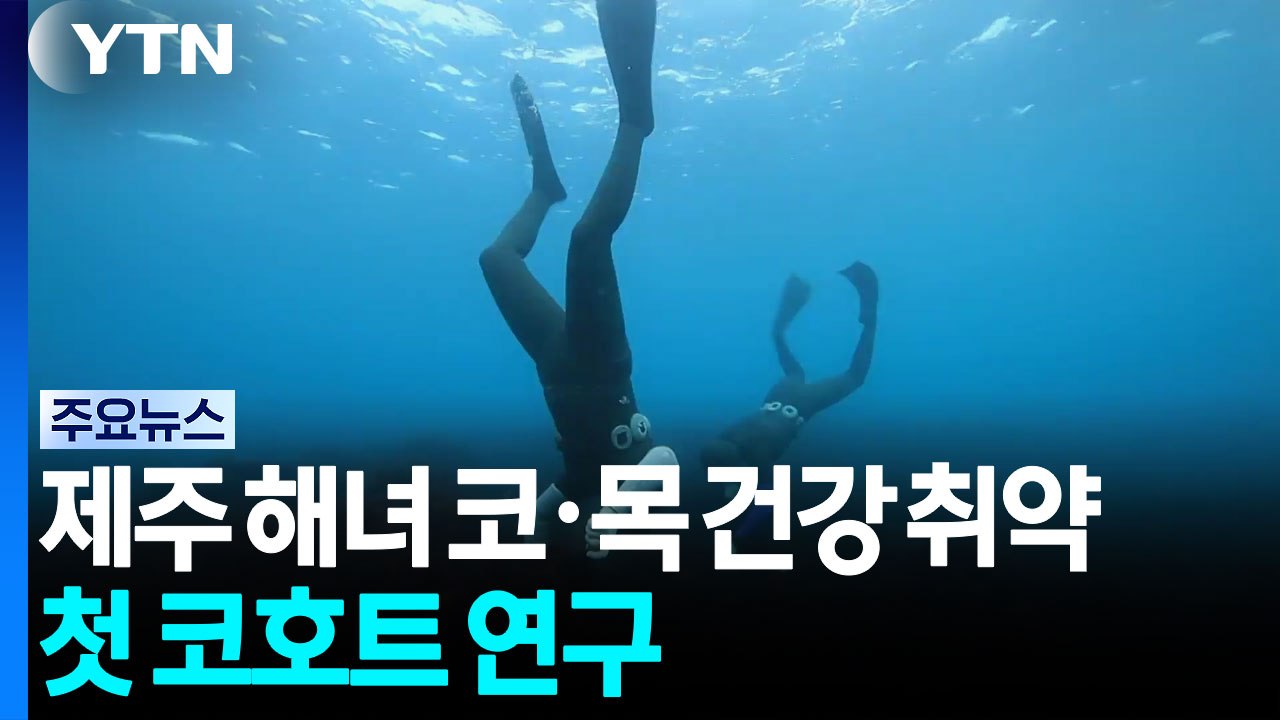 "제주 해녀 코·목 건강 취약"...해녀 대상 첫 코호트 연구 / YTN