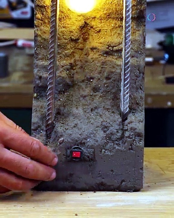 Create your own stylish concrete lamp DIY! 💡🛋️