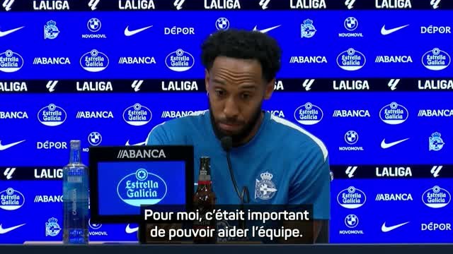 Deportivo La Corogne - Aubameyang : “Je l’avais promis à mes grands-parents”
