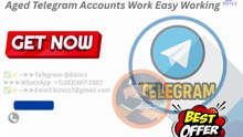 Aged Telegram Accounts Work Easy Working