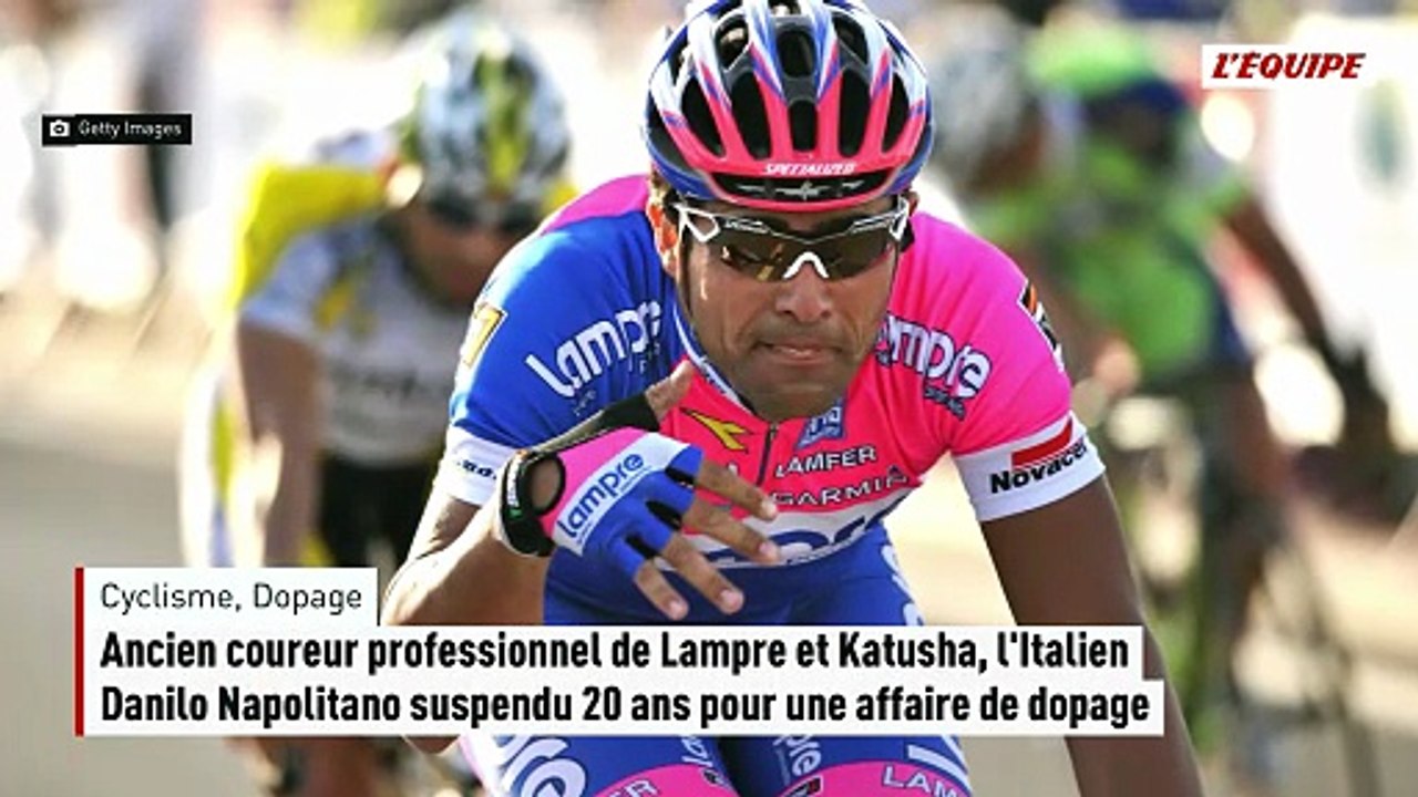 Ancien coureur professionnel de Lampre et Katusha, l'Italien Danilo Napolitano suspendu 20 ans pour une affaire de dopage - Cyclisme - Dopage