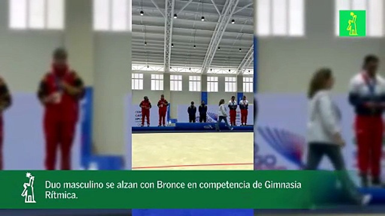 Duo masculino se alzan con Bronce en competencia de Gimnasia Rítmica