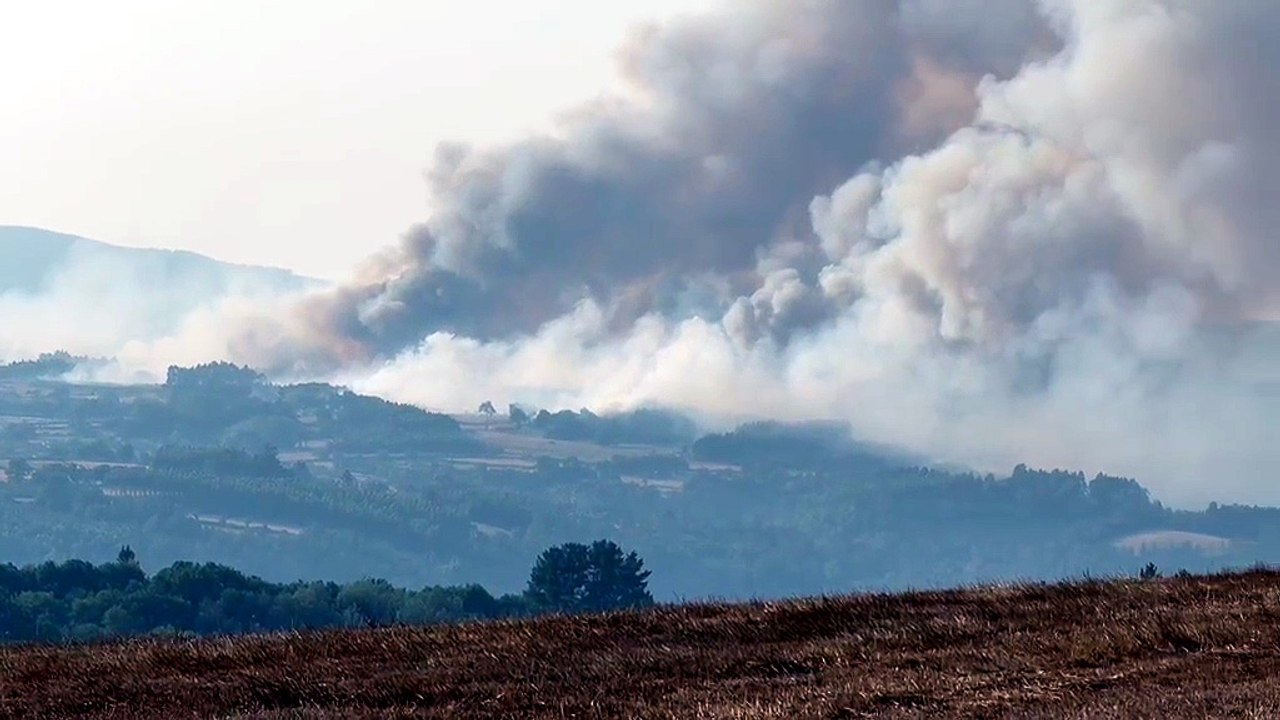 Incendio en Taboada (Ourense)