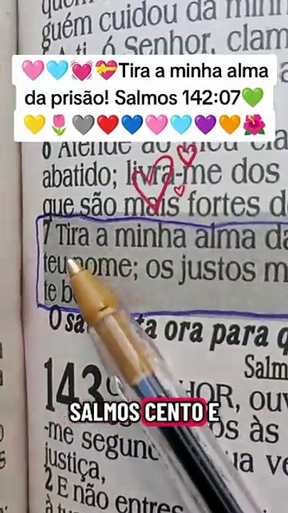 ⚡💛 Tira a minha alma da prisão!💚💙❤️ Salmos 142:07 Whats: @ImperadorSalomao (11)94077-7961 whats