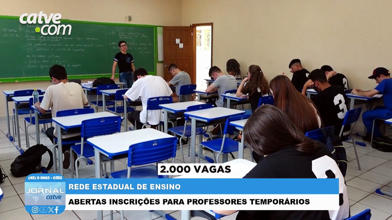 Educação abre inscrições para contratação temporária de professores no Paraná