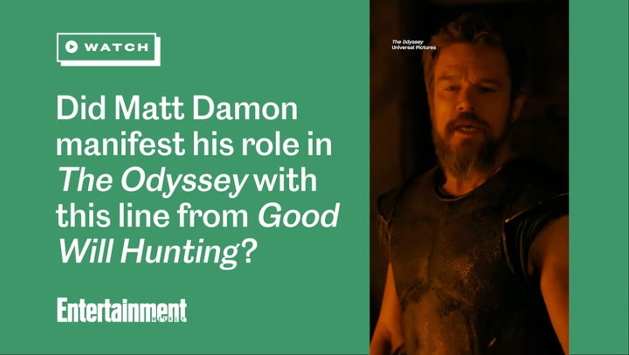 Did Matt Damon manifest his role in 'The Odyssey' with this line from 'Good Will Hunting?'