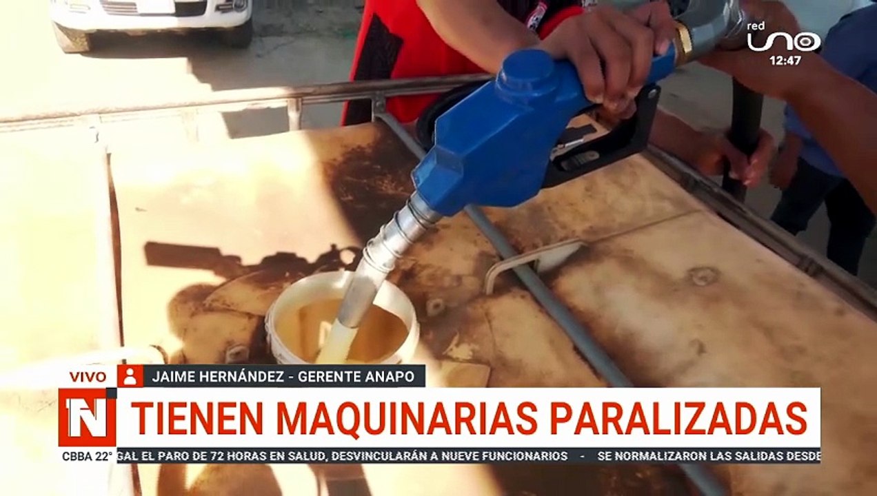 TIENEN MAQUINARIA PARALIZADOS