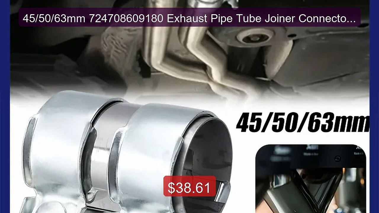 45/50/63mm 724708609180 Exhaust Pipe Tube Joiner Connector Sle... -- Hot Deal 2026 | Limited Offer!