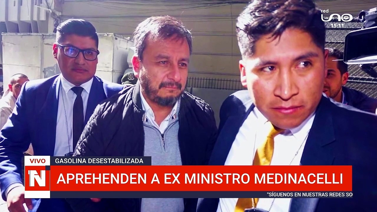 APREHENDEN A EXMINISTRO MEDINACELLI