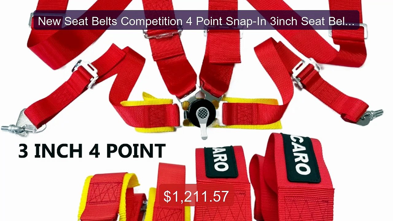 New Seat Belts Competition 4 Point Snap-In 3inch Seat Belt Ra... -- Amazing Value 2026 | Must Have!