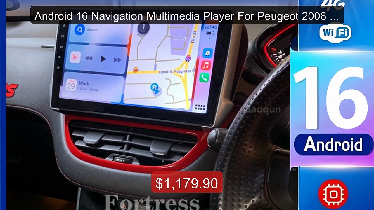 Android 16 Navigation Multimedia Player For Peugeot 2008 20... -- Top Pick 2026 | Unbeatable Price!