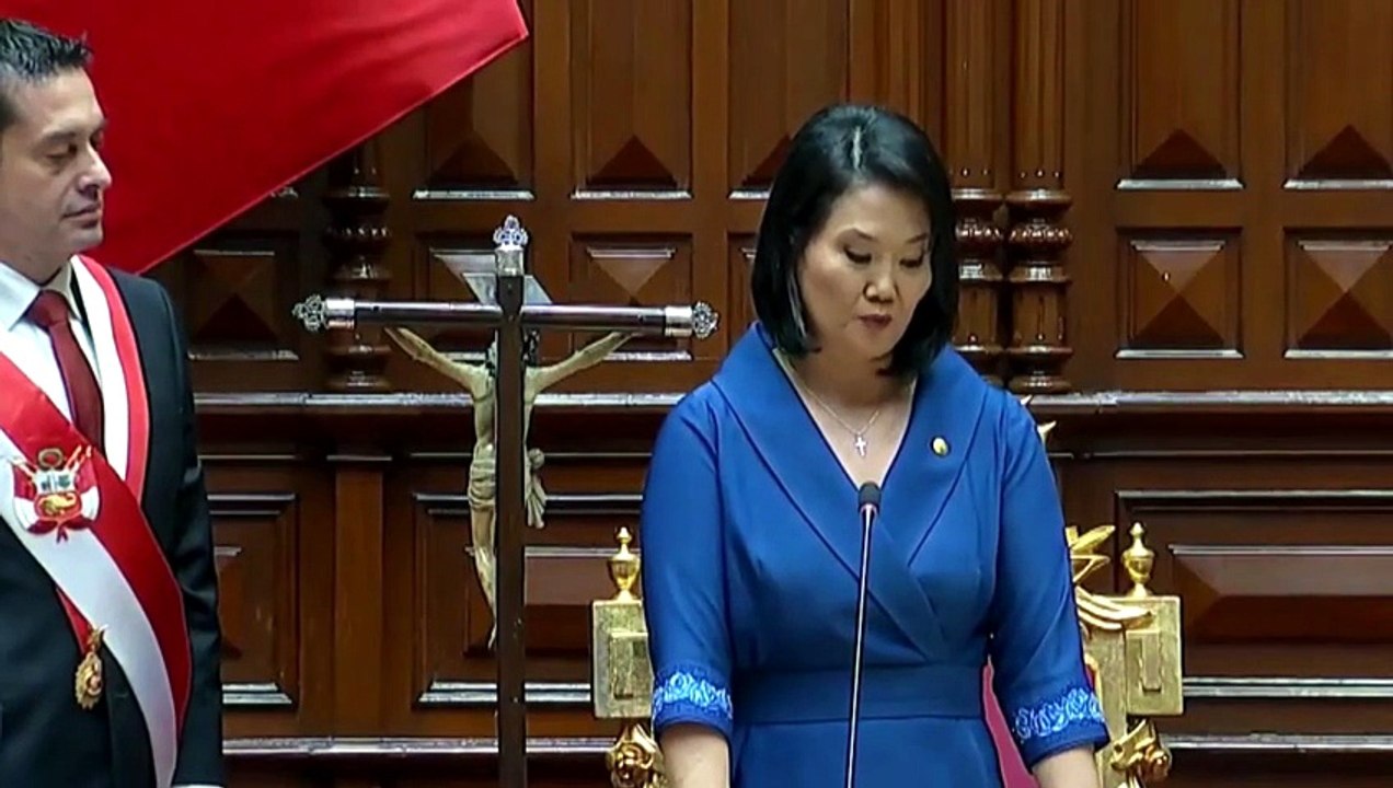 Keiko Fujimori asumió la presidencia de Perú