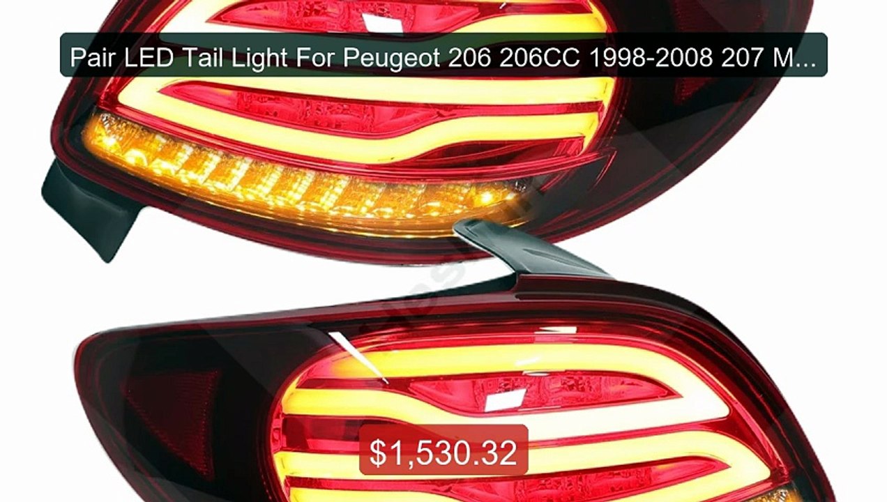 Pair LED Tail Light For Peugeot 206 206CC 1998-2008 207 MK1... -- Top Pick 2026 | Unbeatable Price!