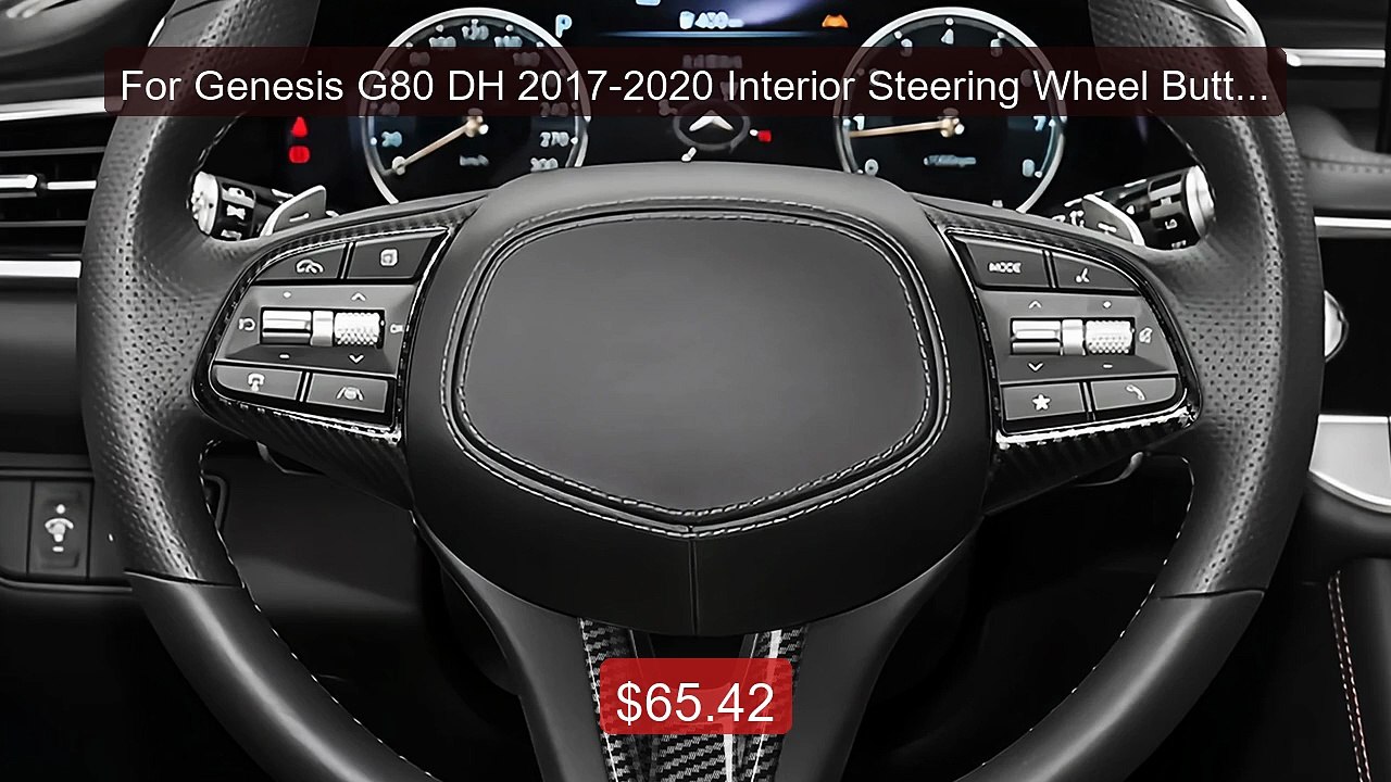 For Genesis G80 DH 2017-2020 Interior Steering Wheel Button Cover ... -- Best Deal 2026 | Shop Now!