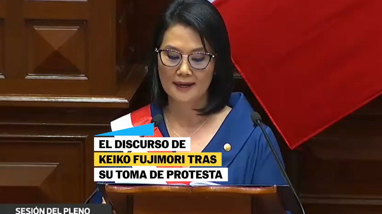 El discurso de Keiko Fujimori tras convertirse en presidenta