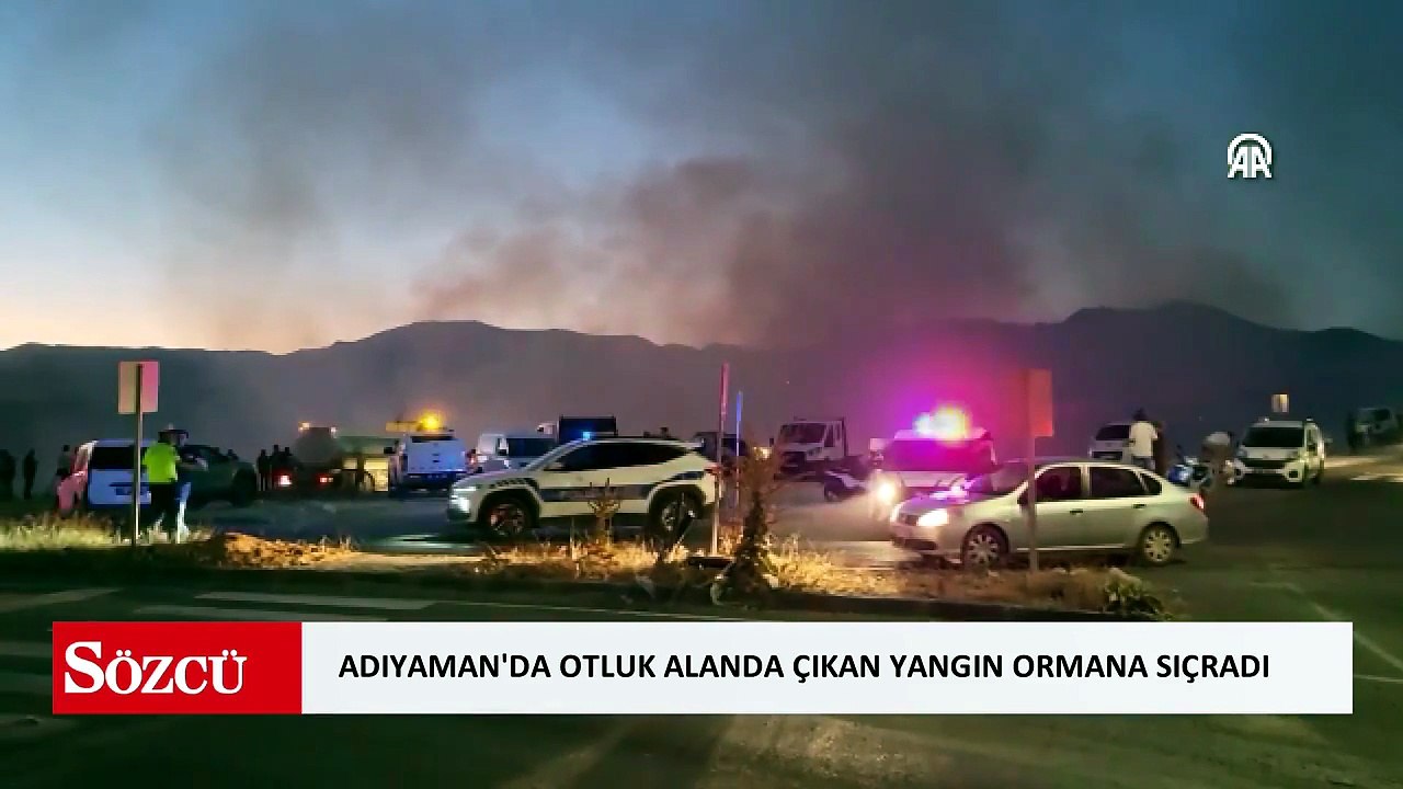 Adıyaman'da otluk alanda çıkan yangın ormana sıçradı