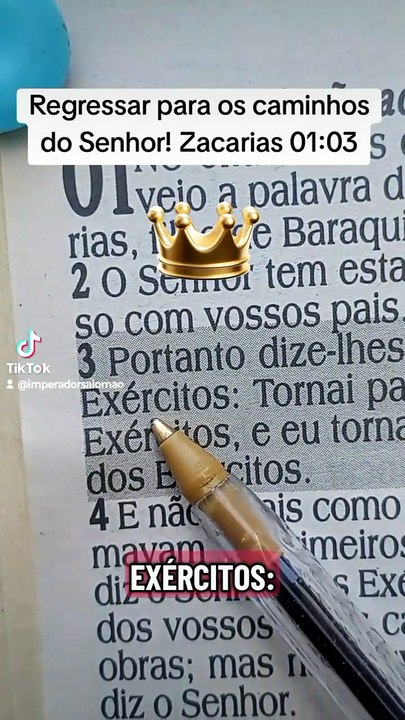 ⚡💛 Regressar para os caminhos do Senhor!!💚💙❤️ Zacarias 01:03 Whats: @ImperadorSalomao (11)94077-7961 whats  ❤️🧡 Zacarias 01:03💛"Portanto dize-lhes: Assim diz o SENHOR dos Exércitos: Tornai-vos para mim, diz o SENHOR dos Exércitos, e