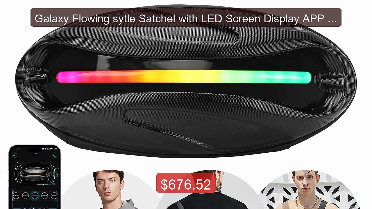 Galaxy Flowing sytle Satchel with LED Screen Di...