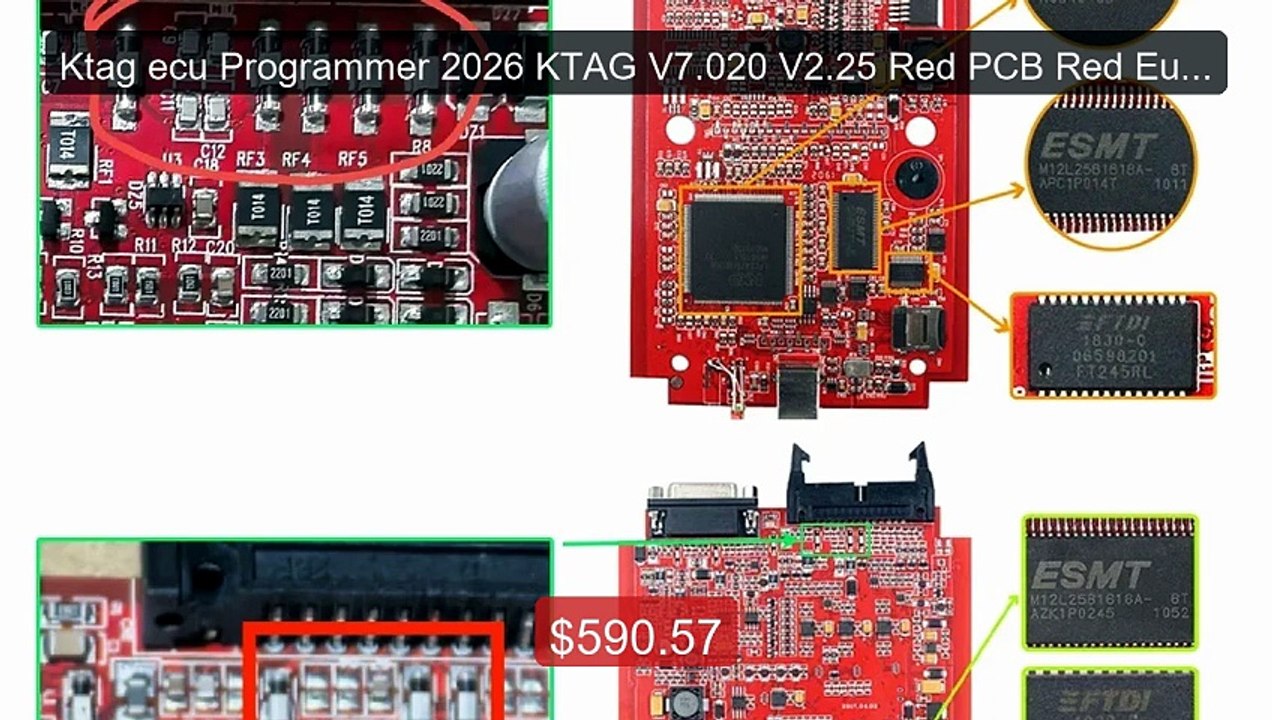 Ktag ecu Programmer 2026 KTAG V7.020 V2.25 Red PCB Red European Unl... -- Top Rated 2026 | Buy Now!
