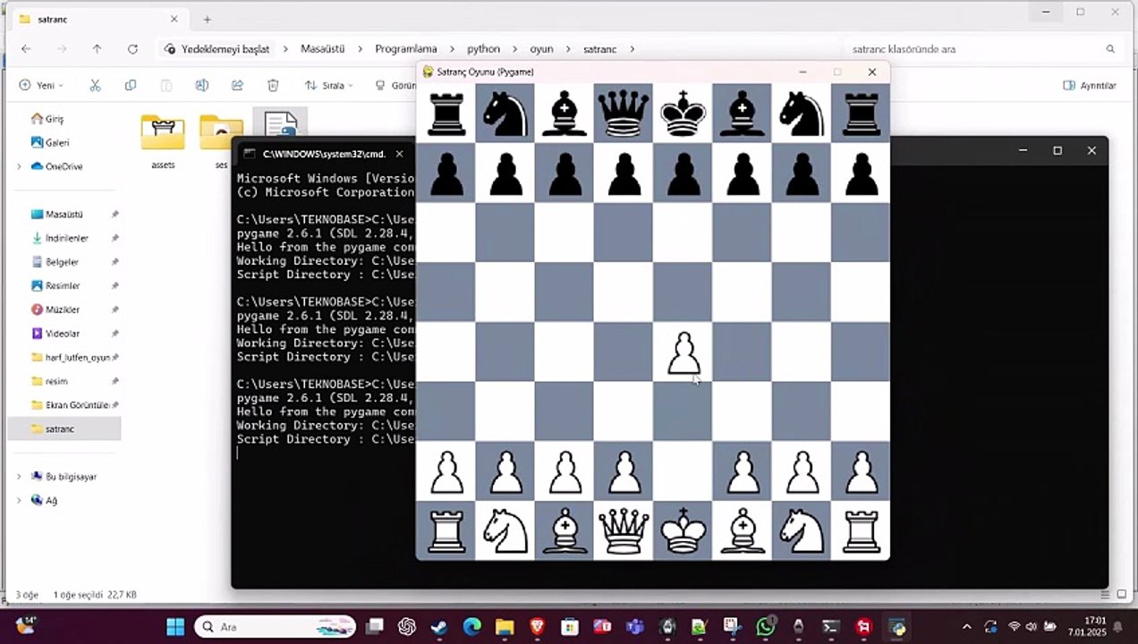 Python Satranç Oyunu: Kodun İşleyiş Mantığı Tan...