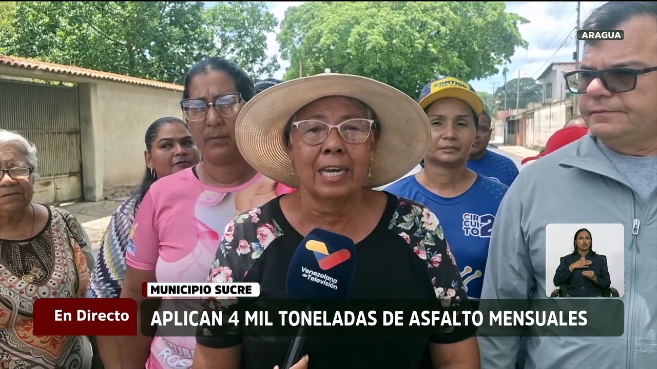 Gobierno de Aragua realiza trabajos de recuperación de vías con aplicación de asfalto en la entidad
