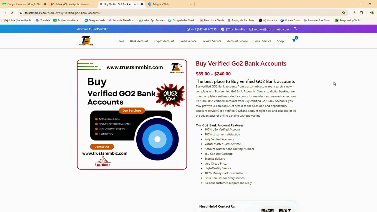 Buy Verified Go2 Bank Accounts
