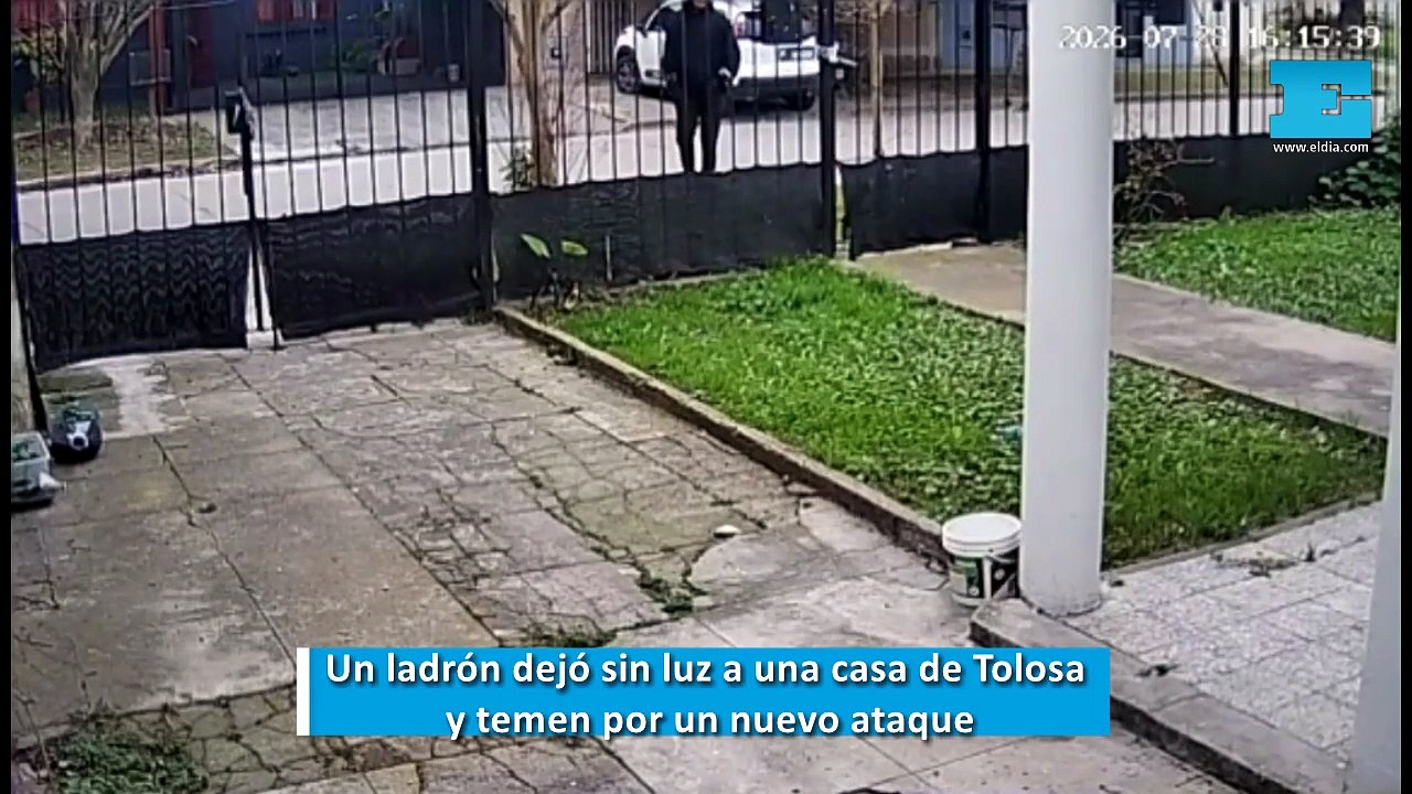 Un ladrón dejó sin luz a una casa de Tolosa y temen por un nuevo ataque