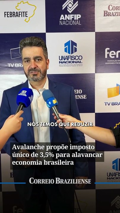 Avalanche propõe imposto único de 3,5% para alavancar economia brasileira