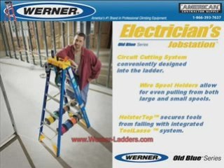 "Werner-Ladder.com, MT Ladder, Old Blue Series Jobstation"