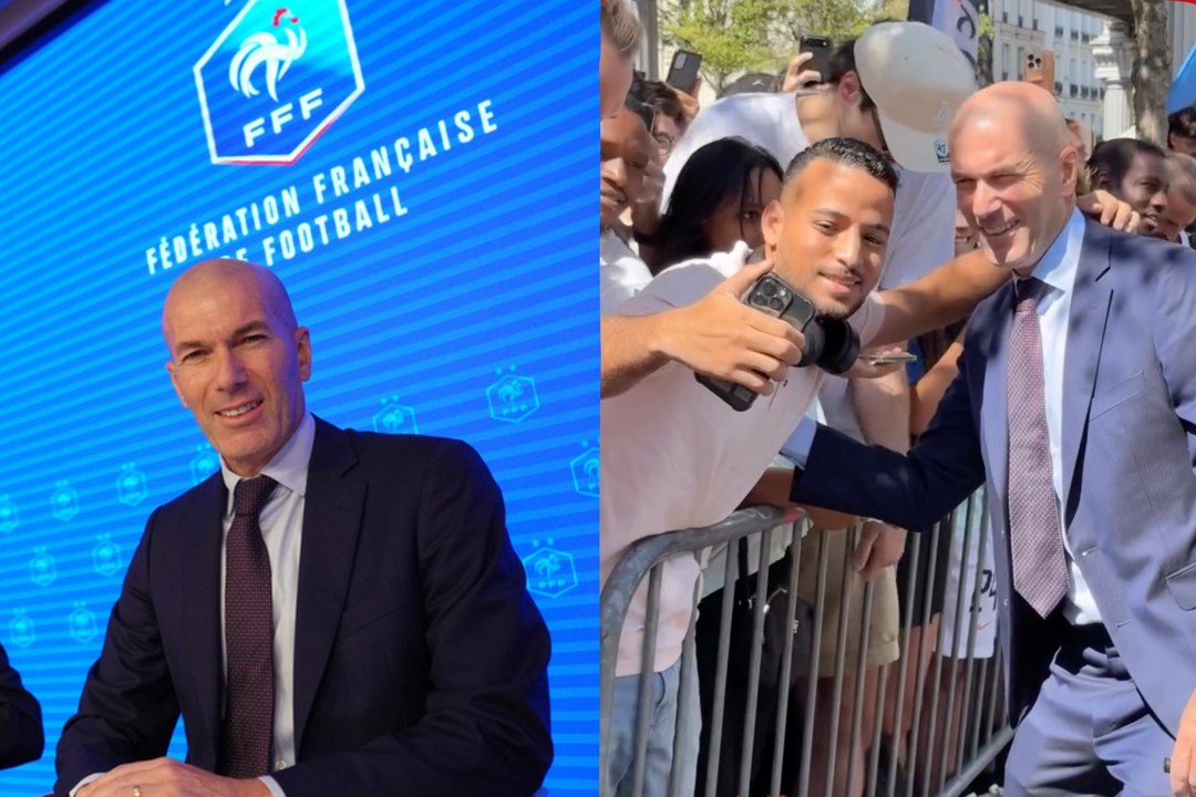 Zidane is greeted like a legend after being named head coach of the France men’s national team