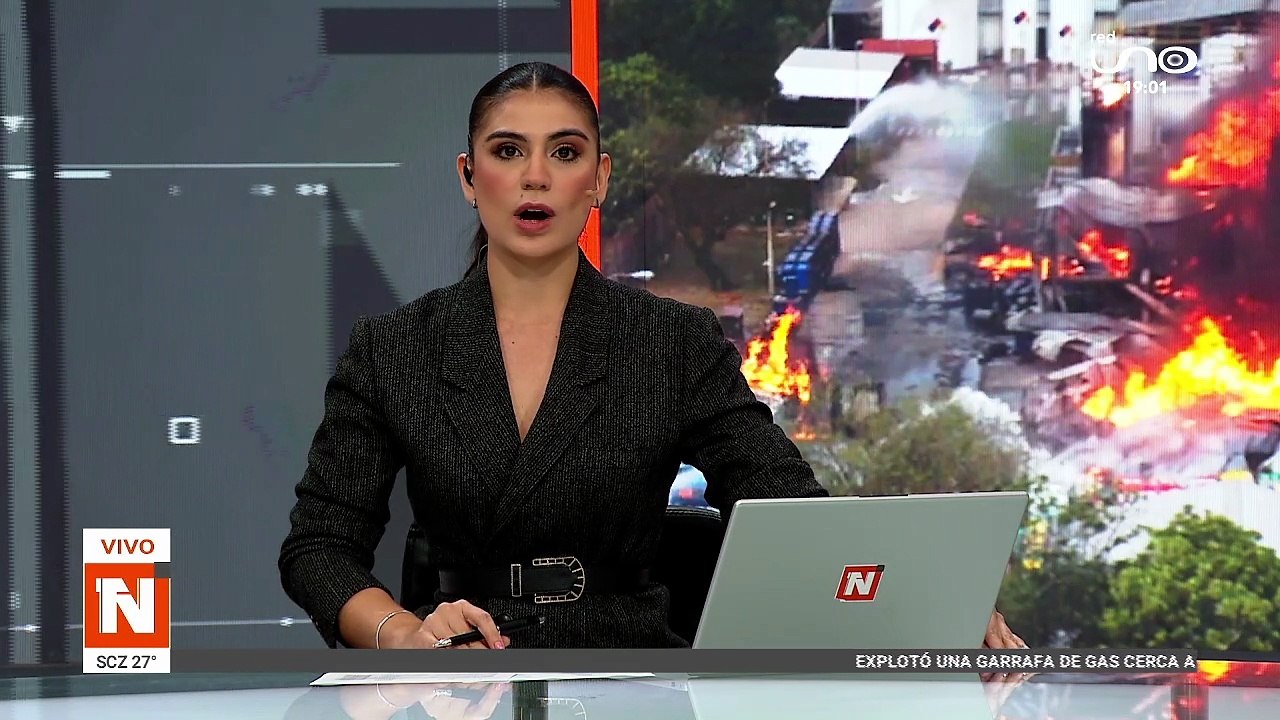 ALCALDE LLEGÓ AL LUGAR DEL INCENDIO EN SCZ