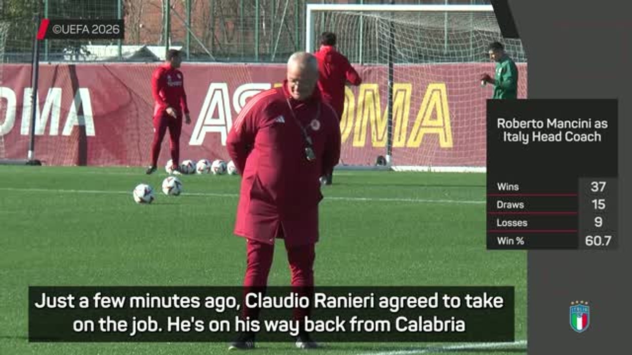 Ranieri comes in as Italy's technical director amid manager chaos