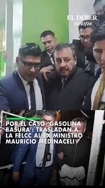 por el caso ‘gasolina basura’: Trasladan a la Felcc al ex ministro Mauricio Medinaceli