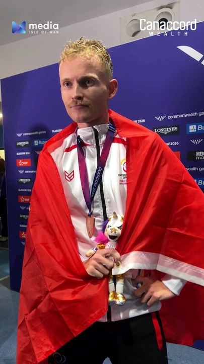 Isle of Man's David Mullarkey after winning bronze at Commonwealth Games 10,000m
